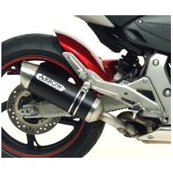 TUBO ESCAPE HONDA CB 600 HORNET RR 07 08 09 10 11 ARROW STREET THUNDER ALUMINIO DARK