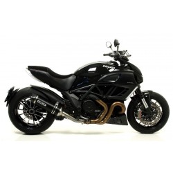 TUBO DE ESCAPE DUCATI DIAVEL 11 12 ARROW ALUMINIO DARK