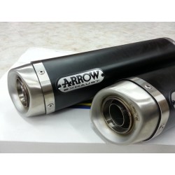 TUBOS DE ESCAPE DUCATI 848 1098 1198 S R ARROW DARK ALUMINIO