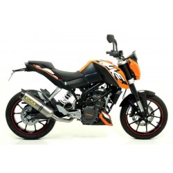 ESCAPE LINEA COMPLETA KTM DUKE 125 11 12 13 14 ARROW THUNDER TITANIO/COPA CARBONO