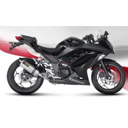 ESCAPE KAWASAKI NINJA 300 R 13 14 15 AKRAPOVIC SLIP ON TITANIO