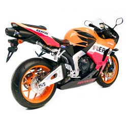 ESCAPE HONDA CBF 600 S 04 05 06 07 08 09 10 11 12 LEOVINCE LV ONE EVO II INOX.