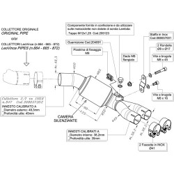 ESCAPE HONDA XL 700 V TRANSALP 08 09 10 11 12 13 LEOVINCE LV ONE EVO II INOX.